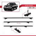 Nissan Navara 3 (D40) 2005-2014 Arası ile Uyumlu BASIC Model Ara Atkı Tavan Barı Siyah 2 Adet