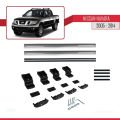 Nissan Navara 3 (D40) 2005-2014 Arası ile Uyumlu BASIC Model Ara Atkı Tavan Barı Gri 2 Adet