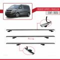 Peugeot Expert 3 Traveller 2017 ve Sonrası ile Uyumlu BASIC Model Ara Atkı Tavan Barı Gri 3 Adet
