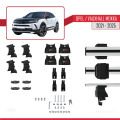 Opel/Vauxhall Mokka B 2021 ve Sonrası ile Uyumlu ACE-4 Ara Atkı Tavan Barı Gri 2 Adet