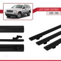 Jeep Grand Cherokee 3 (WK) 2005-2010 Arası ile Uyumlu BASIC Model Ara Atkı Tavan Barı Siyah 3 Adet