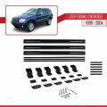 Jeep Grand Cherokee 2 (WJ) 1999-2004 Arası ile Uyumlu BASIC Model Ara Atkı Tavan Barı Siyah 3 Adet