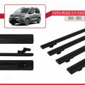 Toyota Proace City Verso 2019-2022 Arası ile Uyumlu BASIC Model Ara Atkı Tavan Barı Siyah 4 Adet