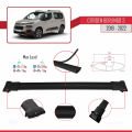 Citroen Berlingo 3 (K9) 2019-2022 Arası ile Uyumlu FLY Model Ara Atkı Tavan Barı Siyah 4 Adet
