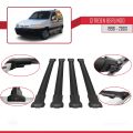 Citroen Berlingo (M49) 1996-2003 Arası ile Uyumlu FLY Model Ara Atkı Tavan Barı Siyah 4 Adet