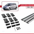 Toyota Corolla Verso 2 (AR10) 2004-2010 Arası ile Uyumlu FLY Model Ara Atkı Tavan Barı Gri 3 Adet