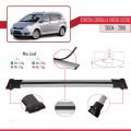 Toyota Corolla Verso 2 (AR10) 2004-2010 Arası ile Uyumlu FLY Model Ara Atkı Tavan Barı Gri 3 Adet