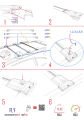 Toyota Corolla Verso (E120) 2001-2004 Arası ile Uyumlu FLY Model Ara Atkı Tavan Barı Siyah 3 Adet