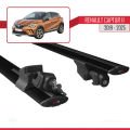 Renault Captur 2 2019 ve Sonrası ile Uyumlu HOOK Model Ara Atkı Tavan Barı Siyah 2 Adet