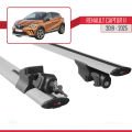 Renault Captur 2 2019 ve Sonrası ile Uyumlu HOOK Model Ara Atkı Tavan Barı Gri 2 Adet