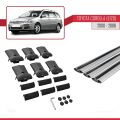 Toyota Corolla 9 (E120) SW 2000-2006 Arası ile Uyumlu FLY Model Ara Atkı Tavan Barı Gri 3 Adet