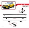 Kia Stonic 2017 ve Sonrası ile Uyumlu BASIC Model Ara Atkı Tavan Barı Gri 3 Adet