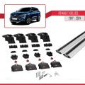 Renault Koleos 2 (HC) 2017-2024 Arası ile Uyumlu ACE-2 Ara Atkı Tavan Barı Gri 2 Adet