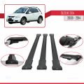 Suzuki SX4 II (JY) 2006-2014 Arası ile Uyumlu FLY Model Ara Atkı Tavan Barı Siyah 3 Adet