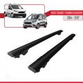 Ford Transit/Tourneo Courier Pre-Facelift 2014-2017 Arası ile Uyumlu HOOK Model Ara Atkı Tavan Barı Siyah 2 Adet