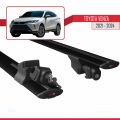 Toyota Venza 2021-2024 Arası ile Uyumlu HOOK Model Ara Atkı Tavan Barı Siyah 2 Adet