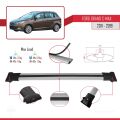 Ford Grand C-Max (C344) 2011-2019 Arası ile Uyumlu FLY Model Ara Atkı Tavan Barı Gri 3 Adet