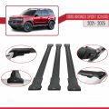 Ford Bronco Sport (CX430) 2021 ve Sonrası ile Uyumlu FLY Model Ara Atkı Tavan Barı Siyah 3 Adet