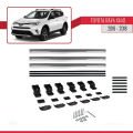Toyota RAV4 IV (XA40) Post-Facelift 2016-2018 Arası ile Uyumlu BASIC Model Ara Atkı Tavan Barı Gri 3 Adet