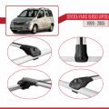 Toyota Yaris Verso (XP20) 1999-2005 Arası ile Uyumlu ACE-1 Ara Atkı Tavan Barı Gri 3 Adet