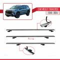 Chevrolet Traverse 2018-2024 Arası ile Uyumlu BASIC Model Ara Atkı Tavan Barı Gri 3 Adet