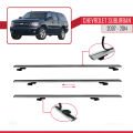 Chevrolet Suburban  2007-2014 Arası ile Uyumlu BASIC Model Ara Atkı Tavan Barı Gri 3 Adet