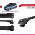 Peugeot 307 SW 2002-2008 Arası ile Uyumlu ACE-1 Ara Atkı Tavan Barı Siyah 3 Adet