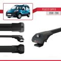 Peugeot Bipper 2008-2017 Arası ile Uyumlu ACE-1 Ara Atkı Tavan Barı Siyah 4 Adet