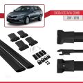 Skoda Octavia 3 (5E) Combi Post-Facelift 2017-2020 Arası ile Uyumlu FLY Model Ara Atkı Tavan Barı Siyah 2 Adet