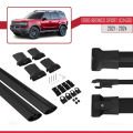 Ford Bronco Sport (CX430) 2021 ve Sonrası ile Uyumlu FLY Model Ara Atkı Tavan Barı Siyah 2 Adet