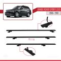 Land Rover Range Rover Sport (L320) 2005-2013 Arası ile Uyumlu BASIC Model Ara Atkı Tavan Barı Siyah 3 Adet