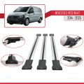 Mercedes Vito 3 (W447) 2014 ve Sonrası ile Uyumlu FLY Model Ara Atkı Tavan Barı Gri 3 Adet
