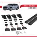 Toyota Highlander 2020-2024 Arası ile Uyumlu ACE-2 Model Ara Atkı Tavan Barı Siyah 2 Adet