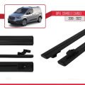Opel Combo E Cargo 2019-2022 Arası ile Uyumlu BASIC Model Ara Atkı Tavan Barı Siyah 2 Adet