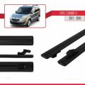 Opel Combo D 2012-2018 Arası ile Uyumlu BASIC Model Ara Atkı Tavan Barı Siyah 2 Adet