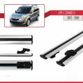 Opel Combo D 2012-2018 Arası ile Uyumlu BASIC Model Ara Atkı Tavan Barı Gri 2 Adet