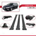 Citroen C5 II Tourer 2008-2018 Arası ile Uyumlu FLY Model Ara Atkı Tavan Barı Siyah 3 Adet