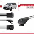 Citroen Jumpy 3 (K0) Space Tourer 2017 ve Sonrası ile Uyumlu ACE-1 Ara Atkı Tavan Barı Gri 4 Adet