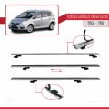 Toyota Corolla Verso 2 (AR10) 2004-2010 Arası ile Uyumlu BASIC Model Ara Atkı Tavan Barı Gri 3 Adet