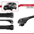 Renault Trafic 3 (X82) 2015 ve Sonrası ile Uyumlu ACE-1 Ara Atkı Tavan Barı Siyah 2 Adet