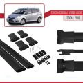 Toyota Corolla Verso 2 (AR10) 2004-2010 Arası ile Uyumlu FLY Model Ara Atkı Tavan Barı Siyah 2 Adet