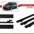 Skoda Octavia 3 (5E) Combi Post-Facelift 2017-2020 Arası ile Uyumlu BASIC Model Ara Atkı Tavan Barı Siyah 3 Adet