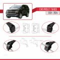 Chevrolet Tahoe 2021-2024 Arası ile Uyumlu ACE-2 Model Ara Atkı Tavan Barı Siyah 2 Adet