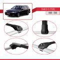 Saab 9-5 (YS3E) SW 1998-2010 Arası ile Uyumlu ACE-1 Ara Atkı Tavan Barı Siyah 3 Adet