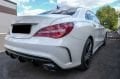 Mercedes W117 CLA  (2013-2015) Arası Uyumlu CLA45 Görünüm Difüzör & Egzoz Seti / Siyah Egzoz