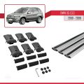 BMW X5 (E53) 2000-2006 Arası ile Uyumlu FLY Model Ara Atkı Tavan Barı Gri 3 Adet