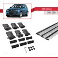 BMW X3 (E83) 2003-2010 Arası ile Uyumlu FLY Model Ara Atkı Tavan Barı Gri 3 Adet