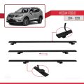 Nissan Rogue 2 (T32) 2014-2020 Arası ile Uyumlu BASIC Model Ara Atkı Tavan Barı Siyah 2 Adet