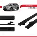 Nissan Rogue 2 (T32) 2014-2020 Arası ile Uyumlu BASIC Model Ara Atkı Tavan Barı Siyah 2 Adet