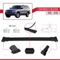 Chevrolet Blazer 1995-2005 Arası ile Uyumlu FLY Model Ara Atkı Tavan Barı Siyah 3 Adet